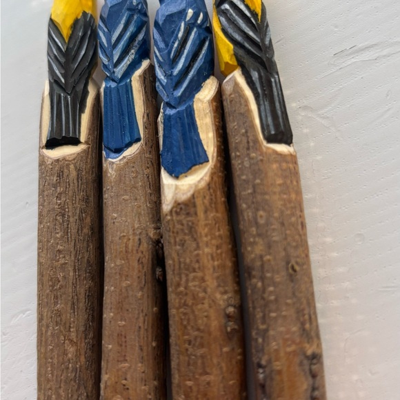 4 Wooden Birds Figure Pen - Picture 5 of 7